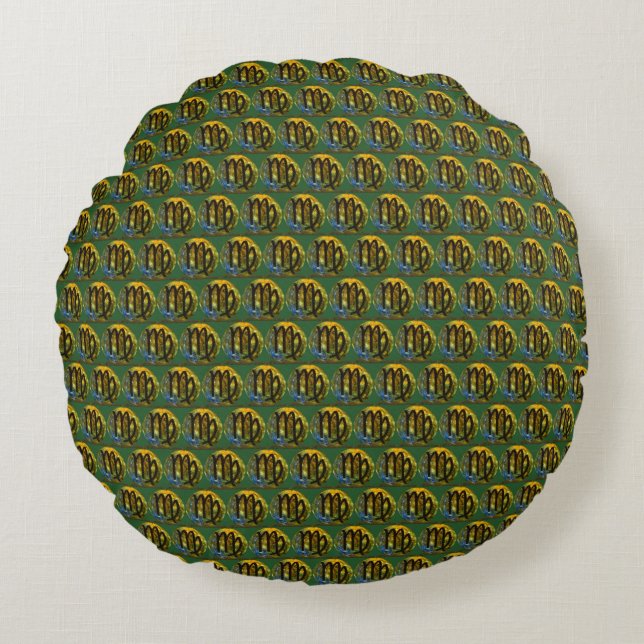 Virgo Rundes Kissen (Vorderseite)