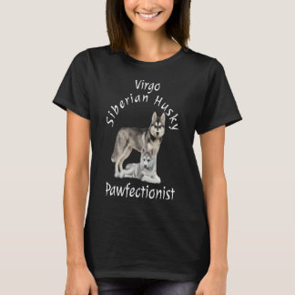 Virgo Siberian Husky Pawfectionist T-Shirt