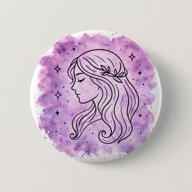 Virgo Sign Button (Vorderseite)