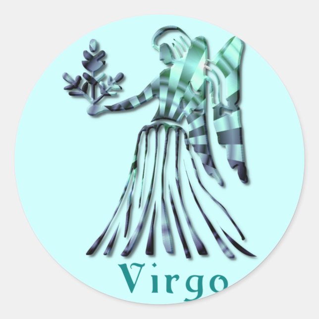 Virgo Sign Sticker (Vorderseite)
