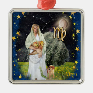 Virgo Silbernes Ornament
