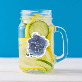 Virgo Starry Night Constellation Custom-Cut Aufkleber