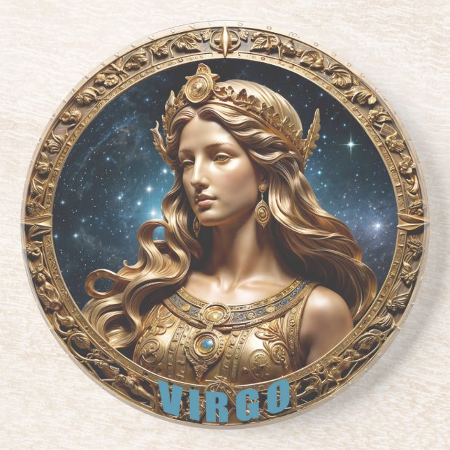 Virgo-Sternzeichen Getränkeuntersetzer (Vorne)