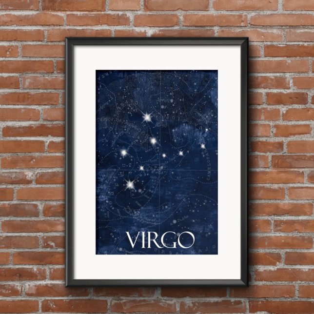 Virgo Sternzeichen Poster mit Namen, Sternzeichen  (Von Creator hochgeladen)