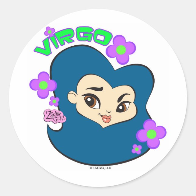 Virgo Stickers (Vorderseite)