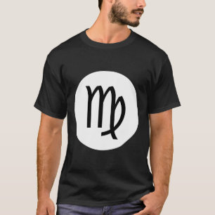 Virgo-Symbol - Dunkles T-Shirt