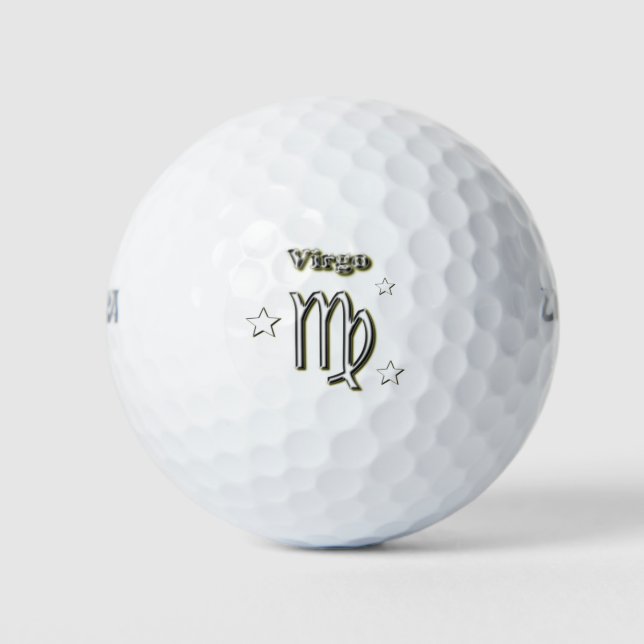 Virgo-Symbol Golfball (Vorderseite)