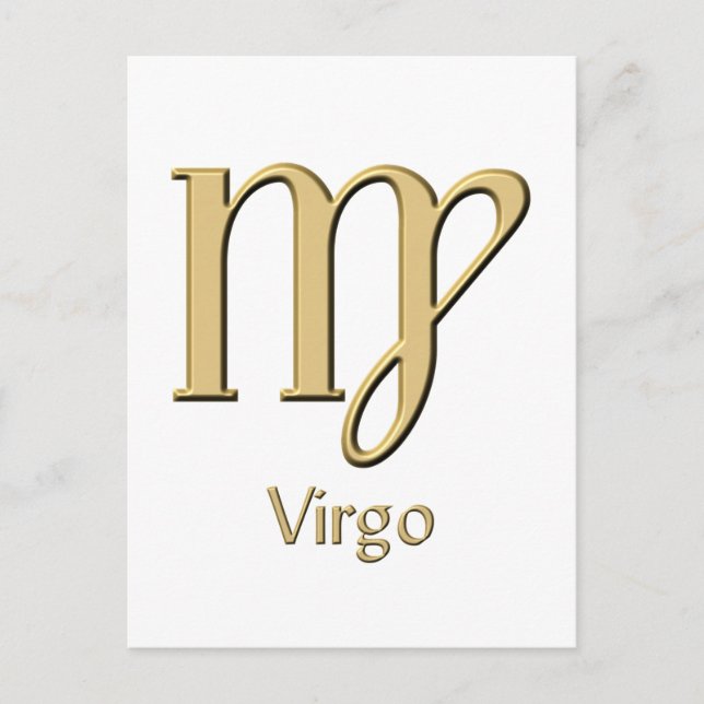 Virgo-Symbol Postkarte (Vorderseite)