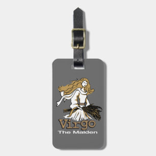 Virgo The Maiden grau Horoskop ID Gepäckanhänger