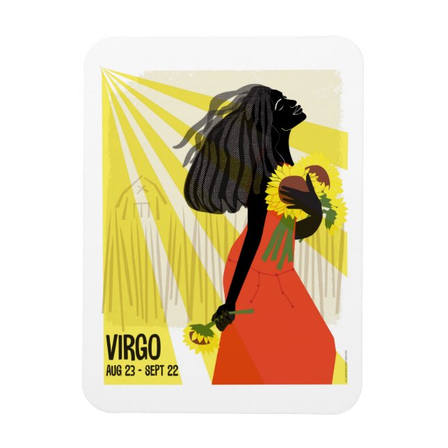 Virgo the Maiden Zodiac Magnet (Vertikal)