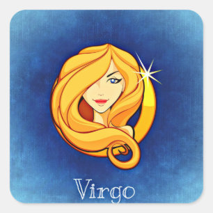 Virgo, Vergine Quadratischer Aufkleber