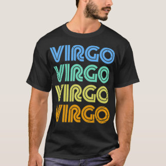 Virgo Vintag Retro Zodiac Sign Virgo Constellatio T-Shirt