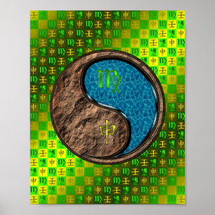 Virgo & Water Monkey Poster