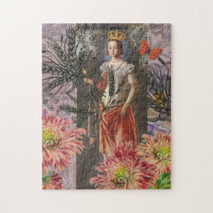 Virgo Woman Astrologie Whimsical Portrait Puzzle