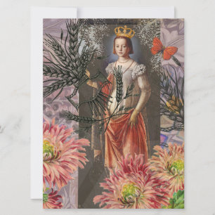 Virgo Woman Portrait Antique Colorful Rich