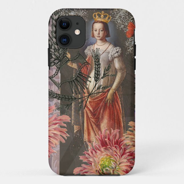 Virgo Woman Portrait Antique Colorful Rich Case-Mate iPhone Hülle (Rückseite)