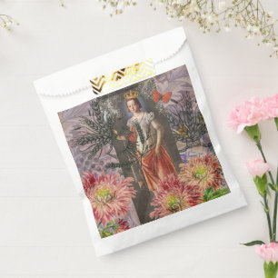 Virgo Woman Portrait Antique Colorful Rich Geschenktütchen