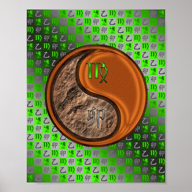 Virgo & Wood Rabbit Poster (Vorne)