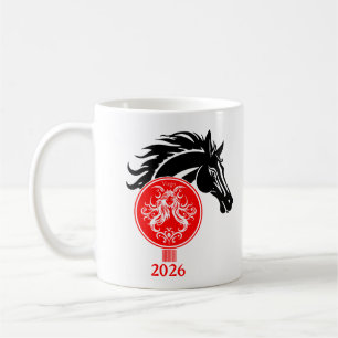 Virgo x Jahr des Pferdes 2026 Kaffeetasse
