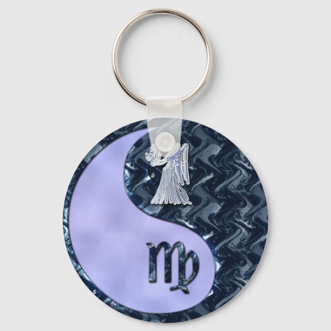 Virgo Yin Yang Schlüsselanhänger (Vorderseite)