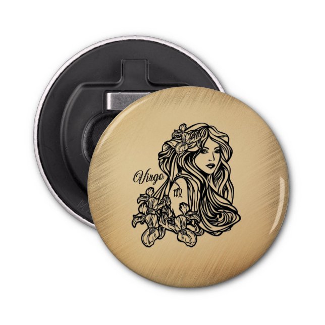 Virgo Zodiac Antique Look Flaschenöffner (Vorderseite)