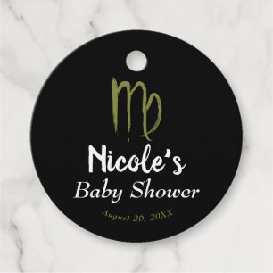 VIRGO Zodiac August September Babydusche Geschenkanhänger