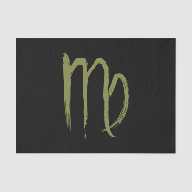 VIRGO Zodiac August September Geburtstagsastrologi Seidenpapier (Vorderseite)