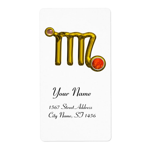 VIRGO ZODIAC BIRTHDAY Orange Gray Agate (Vorne)