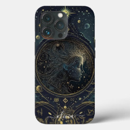 Virgo zodiac Black and gold Case-Mate iPhone Fall Hülle
