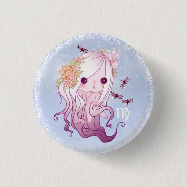Virgo-Zodiac Button (Vorderseite)