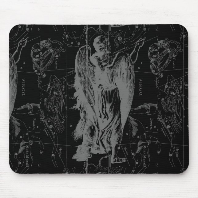 Virgo Zodiac Constellation Hevelius 1690 Mousepad (Vorne)