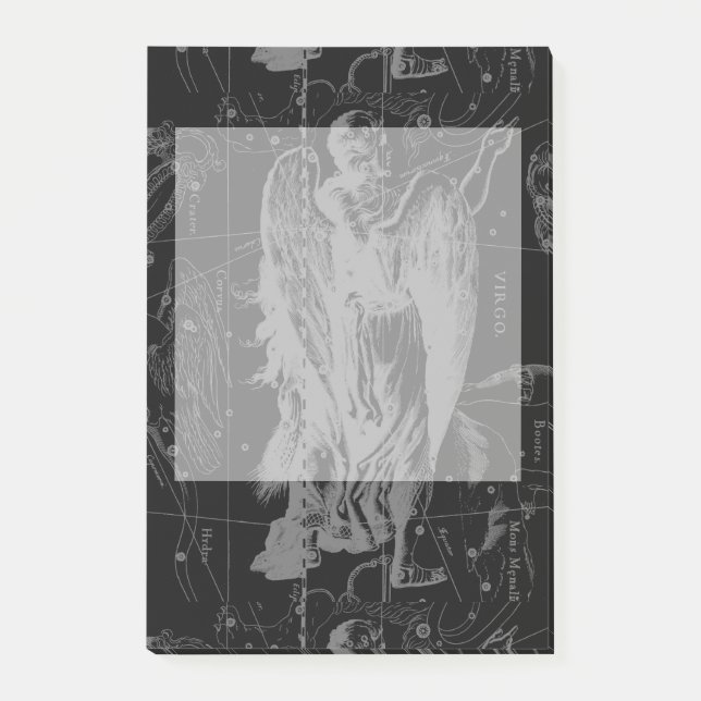 Virgo Zodiac Constellation Hevelius 1690 Post-it Klebezettel (Vorderseite)