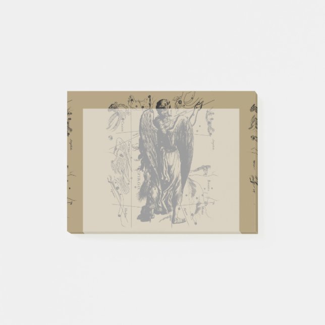 Virgo Zodiac Constellation Hevelius 1690 Post-it Klebezettel (Vorderseite)