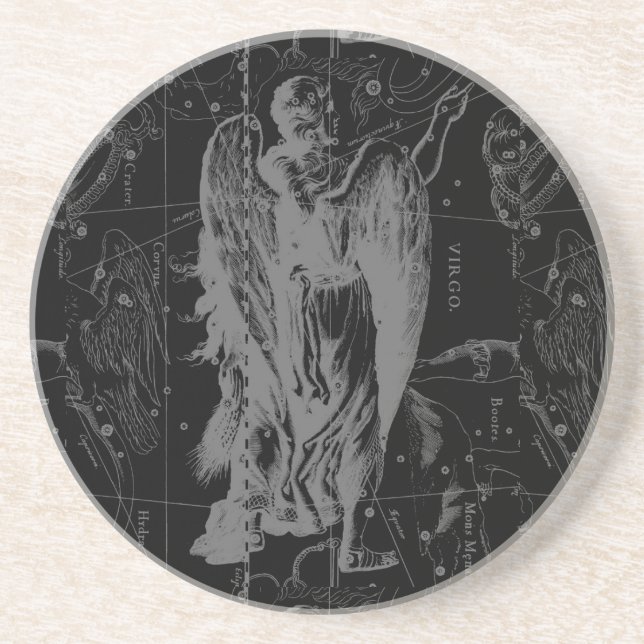 Virgo Zodiac Constellation Hevelius 1690 Untersetzer (Vorne)