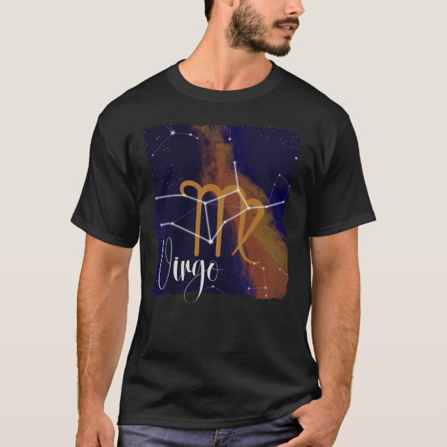 Virgo Zodiac Constellation T-Shirt (Vorderseite)