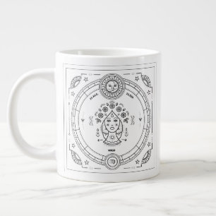 Virgo Zodiac Custom Geburtstag Jumbo-Tasse