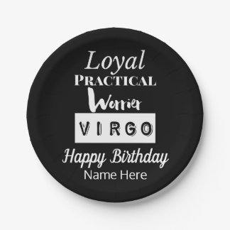 Virgo Zodiac Fun Charakteristika Geburtstag Pappteller