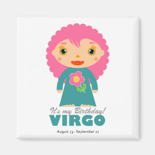 Virgo Zodiac für Kinder Magnet