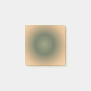 Virgo Zodiac, grünbraune Aura Gradient Post-it Klebezettel