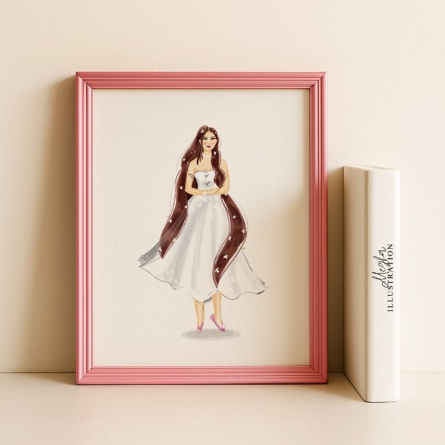 Virgo Zodiac Illustration – Hand Drawn Poster (Von Creator hochgeladen)