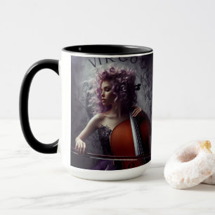 Virgo Zodiac Musician Cello Tasse