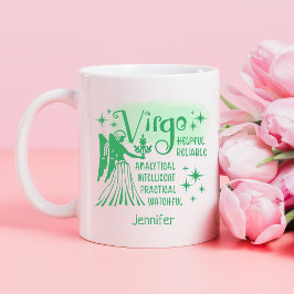 Virgo Zodiac Personalisierte Merkmale Horoskop Kaffeetasse