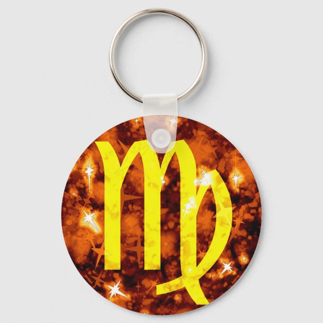Virgo zodiac Schlüsselanhänger (Vorderseite)