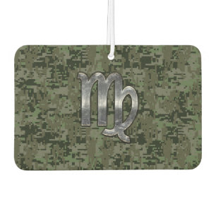 Virgo Zodiac Sign auf Militär Green Digital Camouf Autolufterfrischer