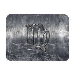 Virgo Zodiac Sign Grunge gestörter Stil Magnet