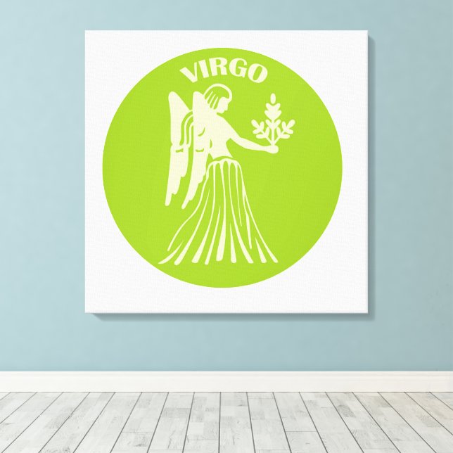 Virgo, Zodiac Sign, Horoscope, Astrology Leinwanddruck (Insitu (Holzboden))