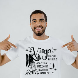 Virgo Zodiac Sign Horoskop Persönliche Merkmale T-Shirt