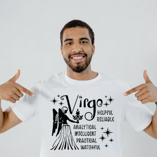Virgo Zodiac Sign Horoskop Persönliche Merkmale T-Shirt
