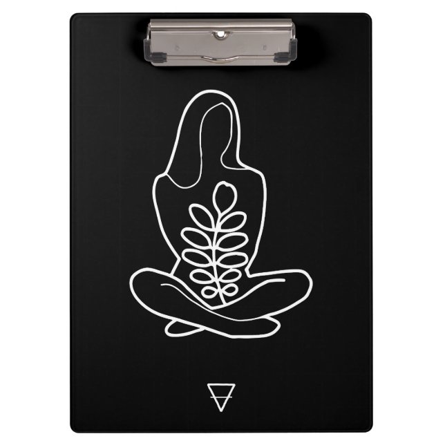 Virgo Zodiac Sign Klemmbrett (Vorderseite)