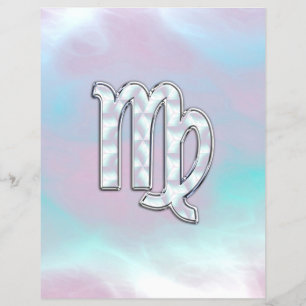 Virgo Zodiac Sign on Pastels Mutter von Pearl Flyer